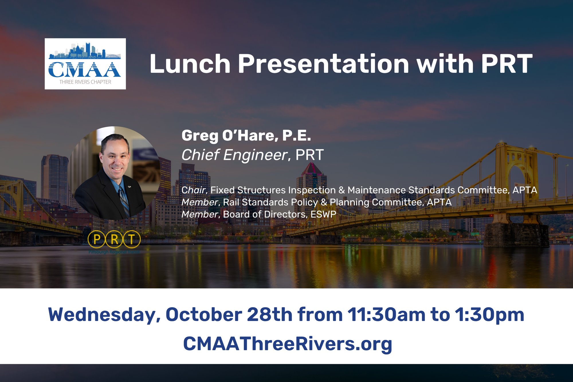 CMAA3R PRT Lunch, October 28, 2026